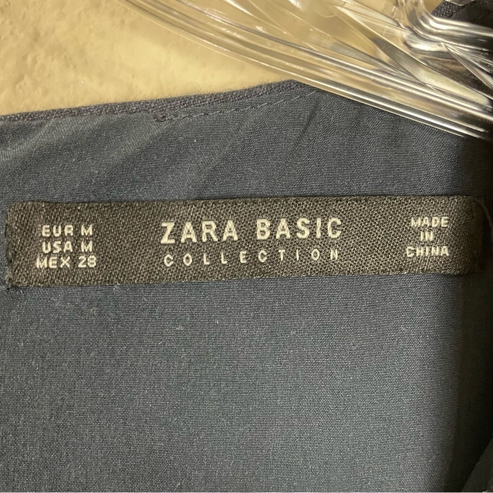 Zara Basic V Neck Ruched Side Dress - Picture 11 of 11